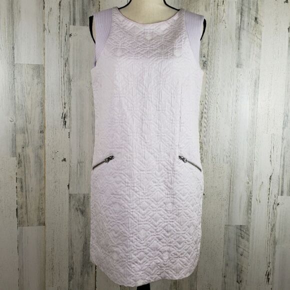 J. Crew Quilted Zip Pocket Shift Dress Sz S - Picture 1 of 10
